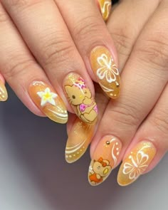 Fruitiger Aero Nails, Keywest Kitten, Hawaii Nails, No Ordinary Girl, Trending Nails, Hello Kitty Nails