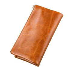 Fashion Genuine Leather Women's Luxury Long Wallet Purse Card Holder – zorket Brown Clutch Wallet With Mobile Phone Bag, Elegant Bifold Wallet With Zipper Pocket, Elegant Brown Wallet With Zipper Pouch, Brown Zipper Closure Clutch Coin Purse, Brown Bifold Clutch With Zipper Closure, Formal Pouch Wallet With Zipper Closure, Formal Clutch Wallet With Zipper Closure, Elegant Leather Trifold Wallet With Zipper Closure, Leather Bifold Clutch With Zipper Closure