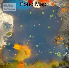 an image of a pond map with lots of water