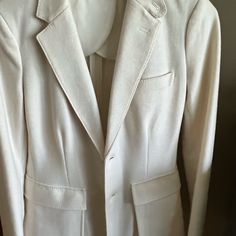 Like New.Size 2. Ralph Lauren Womens, Ivory White, Wool Blazer, Blazer Suit, Blazer Jacket, Polo Ralph, Suit Jacket, Polo Ralph Lauren, Size 2