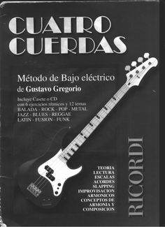 an electric guitar is shown on the cover of a manual for begin to learn how to play