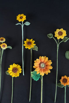 Handmade Micro Crochet Sunflower Bookmark – a perfect gift for students, teachers, book lovers, or recent grads! Ideal for Back to School, Graduation, Christmas, and Thanksgiving. A unique page tracker for readers. 🌻 Crochet Sunflower Bookmark, Page Tracker, Sunflower Bookmark, Bookmark Flower, Crochet Bookmark, Leaf Animals, Micro Crochet, Gift For Students, Crochet Sunflower