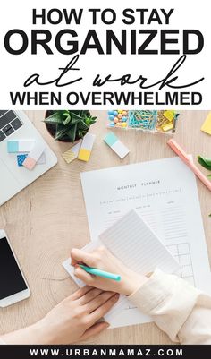 How to Get Organized at Work When Overwhelmed Organize Work Projects, Organise Work Tasks, Organization Tips For Work, How To Organize Work Tasks, Organizing Projects At Work, How To Be Organized At Work, Getting Organized At Work, Staying Organized At Work, How To Get Organized At Work