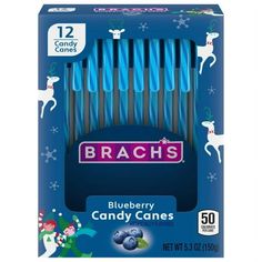 blueberry candy canes in a box