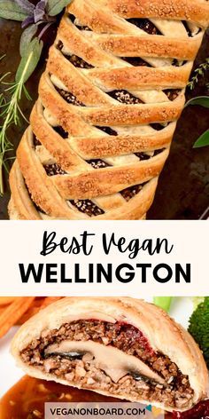 the best vegan wellington with meat and vegetables