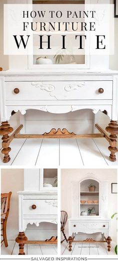 how to paint furniture with white