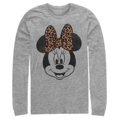 Who knew that dressing "mousey" could be so cute!? Celebrate Walt Disney's most iconic characters with this officially licensed Mickey Mouse and Friends Minnie Mouse Cheetah Print Bow Men's Long Sleeve T-Shirt! This stylish Men's tee features a Minnie Mouse portrait with a cheetah print bow. This graphic tee is a great fit for the whole family, so grab one for yourself or a loved one, perfect for your next trip to Disneyland! Men's Long Sleeve T-shirt, Graphic Tee Design, Mickey Mouse And Friends, Mickey And Friends, Iconic Characters, Mens Graphic Tee, Tee Design, Cheetah Print, Stylish Men