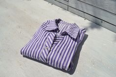 "vintage white/purple/black jacquard striped shirt fabric: 100% cotton condition: excellent size: tag GB-18 bust: 44\" waist: 40\" length: 26\"" Vintage Calvin Klein, Vintage Tommy Hilfiger, Grey Denim, Shirt Fabric, Blouse Vintage, Long Blouse, Faux Fur Jacket, Embroidered Shirt, Purple Black