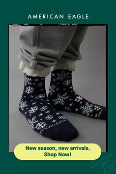 Made from soft cotton/Ribbed cuff/Holiday-inspired pattern Casual Socks For Fall Gift, Casual Socks As A Gift For Fall, Casual Socks As Gift For Fall, Casual Socks For Fall, Casual Winter Socks For Stocking Stuffers, Casual Indoor Socks For Winter, Warm Casual Socks For Stocking Stuffers, Casual Warm Socks For Gifts, Casual Warm Socks For Gift