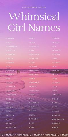 Searching for unique baby girl names? This pretty collection of uncommon baby names is full of mystical, ethereal, whimsical and rare baby names for girls that are totally different! From flower names for girls to nature names, these nature inspired names have totally incredible meanings!