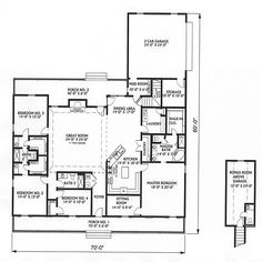 the floor plan for a two story house