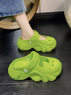 SkuCY-!150099Material EVA FeatureHollow OccasionCasual , Urban , Home Wear SeasonsSpring , Summer , Autumn TypeSandals , Platform Shoes , Slippers , Crocs Heels HeightHigh (5cm-8cm) ColorGREEN,WHITE,BLACKSize35-36,37-38,39-40 Please consult the size chart we provide for this item's measurements to help you decide which size to buy.Please note: There may be 1-3cm differ due to manual measurement.CMINCHFoot Length35-362337-382439-4025 Crocs Heels, Sandals Crocs, Plastic Sandals, Crocs Sandals, Sandals Platform, Clog Slippers, Home Wear, Shoes Slippers, Short Bob Hairstyles