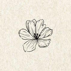 a black and white drawing of a flower