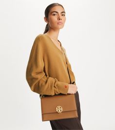 Miller Shoulder Bag: Women's Designer Shoulder Bags | Tory Burch Designer Shoulder Bag With Gold-tone Hardware For Fall, Fall Shoulder Bag With Gold-tone Hardware For Shopping, Designer Fall Satchel Shoulder Bag, Designer Shoulder Bag Satchel For Fall, Designer Fall Shoulder Bag Satchel, Designer Bags With Top Carry Handle For Fall, Designer Crossbody Bag For Fall, Designer Top Handle Bags For Fall, Fall Rectangular Shoulder Bag With Branded Hardware