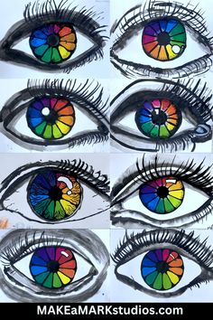 the different colors of an eye