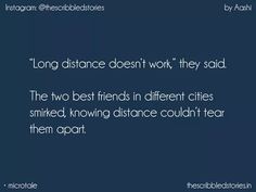 an image with the quote long distance doesn't work they said