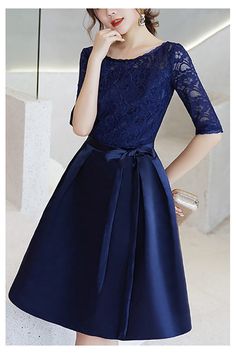 10% off now! Shop lace half sleeved satin with lace wedding party dress online. Sheprom offers formal, party, casual & more style dresses to fit your special occasions. Elegant Half Sleeve Bridesmaid Dress, Evening Dress With Lace Half Sleeves, Elegant Half Sleeve Lace Evening Dress, Evening Dress With Half Lace Sleeves, Formal Half-sleeve Lace Dresses, Lace Half Sleeve Evening Dress, Elegant Short Sleeve Lace Dress For Prom, Evening Lace Dress With Half Sleeves, Half Sleeve Lace Evening Dress