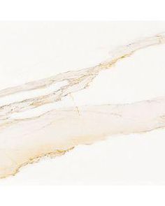 a white marble counter top with gold veining on the edges and an abstract design