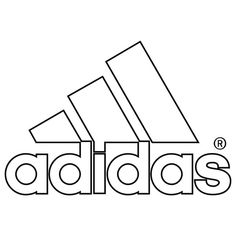 Adidas Logo Drawing, Nike Svg Files, Nike Svg Free, Adidas Svg, Adidas Logo Embroidery, Nike Svg, Silhouette Svg, Adidas Logo, Work On Yourself