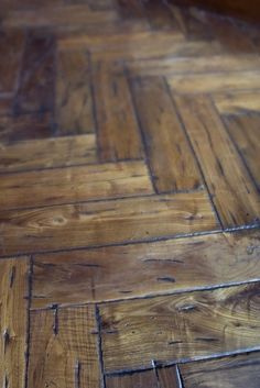 the wood floor has been stripped and stained to look like it's made out of wood