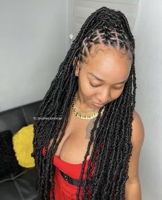 Kris Cross Braids, Criss Cross Locs Style, Criss Cross Faux Locs, Cross Cross Locs, Criss Cross Locs, Crisscross Hairstyle, Criss Cross Stitch Braids