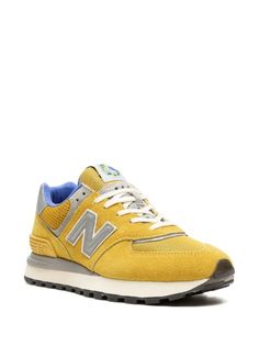 New Balance x Bodega 574 Legacy "Yellow" Sneakers - Farfetch New Balance Yellow, Men In Yellow, Yellow Sneakers, Fashion Baby, Yellow Leather, New Balance Shoes, Shoes For Men, Design Logo, Blue Yellow