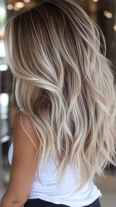 #BlondeHairGoals #HairTransformation #BlondeBombshell #PlatinumBlonde #BlondeMakeover #BlondeAmbition #GoldenLocks #BlondeBeauty #HairInspo #BlondeTransformation Hair Color Ideas Light Blonde, Shorter Hair Balayage, Mouse Blonde Balayage, Multi Deminsional Dark Blonde Hair, Ashy Fall Blonde, Cool Brown And Blonde Hair, Fall Hair Highlights And Lowlights Blonde Balayage, Light Blonde Balayage Hair, Root Drag Blonde Balayage