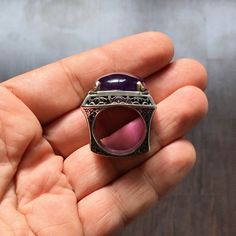 Designed and handcrafted by Turkish artisan jewelers. Quality meets perfection! Bold & Artistic METAL : .925 Sterling Silver STONE: natural Amethyst (origin: Brazil) STONE DIMENSIONS: 30 x 22 mm - 39ct SIZE: US 10.5 *for resizing please get in touch after order. Amethyst Rings With Polished Finish For Gift, Luxury Sterling Silver Amethyst Ring As Gift, Unique Amethyst Gemstones For Gifts, Sterling Silver Amethyst Ring With Polished Finish As Gift, Antique Sterling Silver Amethyst Gemstone Ring, Unique Amethyst Ring With Large Stone For Gift, Antique Amethyst Sterling Silver Ring, Unique Large Stone Amethyst Ring Gift, Spiritual Amethyst Cabochon Ring For Gift