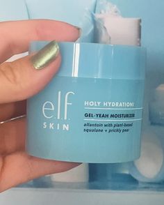 💦 HOLY HYDRATION 💦 I was so excited to try these four products from elf’s holy hydration line! Also, that packaging?! ✨ #elf #elfcosmetics #elfskin #holyhydration #moisturizer #skincare #elfreview Elf Holy Hydration Face Cream, Elf Holy Hydration, E.l.f. Cosmetics, Cleansing Balm, Waterproof Mascara, Face Cream, Christmas List, Makeup Remover, So Excited