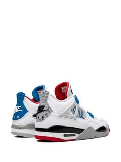 Shop Jordan Air Jordan 4 What The with Express Delivery - FARFETCH Jordan Air 4, Cute Jordans, Nike Shoes Air Force, Red Jordans, Blue Jordans, Jordan 4s, White Cement, All Nike Shoes, High Heel Sneakers