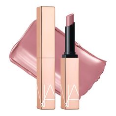 A color-meets-care hybrid lipstick with dimensional shine and hydration. Afterglow sensual shine lipstick. Mauve rose. High-Shine finish. LIPSTICK. Purple Mauve Lipstick, Nars Lip, Mauve Lipstick, Matte Lip, Nars Makeup, Hydrating Lipstick, Lip Shine, Lip Hydration, Dry Lips