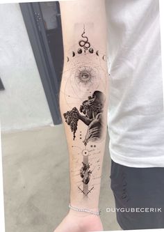 a person with a tattoo on their arm