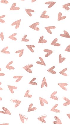 a white background with pink hearts drawn on it