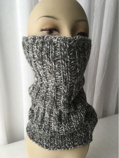 HAND KNIT in USA: Unisex Seamless Infinity Scarf Neck Warmer Gaiter in Classic RIB Pattern. ♥ Soft, Cozy & Warm. ♥ Great textured knit. ♥ Matching Half Finger gloves are available to order: https://www.etsy.com/listing/464470351/hand-knit-half-finger-gloves-in-100 ♥ Great for those cold days to cover your face & neck --- long enough to cover your head as well! ♥ Your color choice! ♥ All natural fiber. Fiber Detail: 100% Classic Paton Wool yarn made in Canada NOTE: knitted per your order One Size Wool Knitting Pattern For Winter, Winter Alpaca Knitting Pattern, Winter Knitting Pattern In Gray, Winter Knitting Pattern For One Size Fits Most, Winter Soft Knit One Size Knitting Pattern, Winter Fitted Knitting Pattern In Yarn, Winter Knitting Pattern, Scarf Neck, Finger Gloves