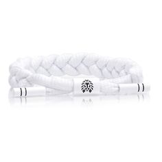 The Level 1 Rastaclat signifies the will to acquire expertise. This Classic braided bracelet features an all white lace and white hardware, with two black stripes on the ends of the aglets inspired by the martial arts white belt. Level up! 100% polyester. One size fits most wrists, 6" to 7.5" wrist circumference. 1% of net proceeds from all Rastaclat sales are donated to the Seek The Positive Foundation. Rastaclat Bracelet, Mens Braided Bracelets, Bracelets Braided, Lace Bracelet, Large Bracelet, Long Beach California, Mens Braids, Create Change, Great Gifts For Men