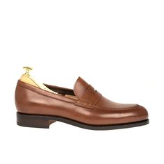 BOURBON CORDOVAN PENNY LOAFERS Classic Leather Shoes With Heel Tab And Almond Toe, Classic Leather Shoes With Almond Toe And Heel Tab, Classic Formal Leather Shoes With Heel Tab, Cordovan Shoes, Mens Loafers, Leather Industry, Leather Company, Exclusive Shoes, Travel Shoes