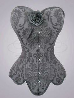 shaping and nice pattern matching Grey Corset, Modern Corset, Corset Costumes, Looks Country, Corset Fashion, Vintage Corset, Grey Lace, Corset Bustier, Corsets And Bustiers