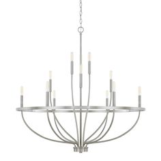 Capital Lighting - 428501BN - 12 Light Chandelier - Greyson - Brushed Nickel Affordable Chandelier, 12 Light Chandelier, Brushed Nickel Chandelier, Capital Lighting Fixture, Nickel Chandelier, Foyer Chandelier, Silver Chandelier, Foyer Decorating, Modern Chandeliers