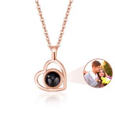 PRICES MAY VARY. 💞Unique Custom Photo Necklace: This personalized picture necklace will be a special gift for you and your loved ones, show how much you love her. Choose your favorite necklace color and add your photos, we will create a simple and elegant projection necklace for you. Simple and elegant, aesthetically pleasing to the eye, tt's unique and can be worn every day. ✨Photo Projection Pendant Necklace: A customized picture necklace for anything you love in life. Carry your photo hidden Black Necklace For Birthday And Mother's Day Gift, Black Necklace For Personalized Valentine's Day Gift, Black Necklace For Valentine's Day Personalized Gift, Rose Gold Heart Pendant Jewelry For Personalized Gift, Gold Custom Pendant Necklace For Valentine's Day, Custom Gold Necklace For Anniversary, Mother's Day Gift, Personalized Rose Gold Heart Necklace For Keepsake, Personalized Rose Gold Heart-cut Necklace, Customized Necklace