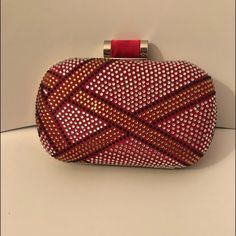 Accessorize Your Dress Or Outfit With This Cute, Sassy Clutch! Glamorous Red Clutch For Events, Red Embellished Clutch For Formal Occasions, Red Rhinestone Evening Bag For Formal Occasions, Red Embellished Party Bag, Formal Red Evening Bag With Rhinestones, Red Event Bags With Rhinestones, Red Rhinestone Bags For Events, Glamorous Red Evening Clutch, Formal Red Bags With Rhinestones