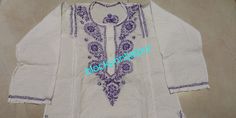 Indian cotton embroidered kids top tees tunic. Measurement Chest- 30 inches Length- 23 inches Available in all the sizes and in many more colors. Very soft stylish and lite weighted. Also use as nightwear Can be use as gift Summer Purple Kurta With Chikankari Embroidery, Purple Chikankari Embroidery Kurta For Summer, White Cotton Tops For Eid, Purple Straight Kurta For Summer, White Bollywood Tunic Kurta, Summer Purple Straight Kurta, Bollywood Style Cotton Kurta For Summer, Summer Bollywood Style Cotton Kurta, Casual White Embroidered Kurta