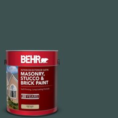 the behr paint is brown and it has an interior exterior color that matches with the house