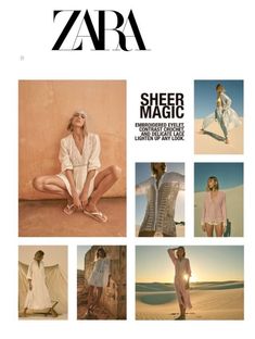 the cover of zara's spring / summer 2012 catalog is shown in white