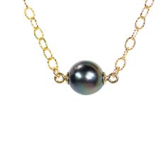 "Tahitian Pearl Necklace, south sea pearl jewelry, AA Tahitian pearl pendant, black pearl, Tahitian peacock pearl, floating pearl necklace - AAHRZTHG A genuine, naturally-colored AA grade black Tahitian Pearl hangs peacefully from a textured link, 14k gold filled or sterling silver chain in the length of your choice! Please choose your favorite as shown in the third photo. These pearls are approximately 9mm in size. These organic gems are formed from the black lip oyster in the two archipelagos Formal Tahitian Pearl Necklace With Round Pendant, Tahitian Pearl Round Pendant Necklace For Formal Occasions, Tahitian Pearl Charm Jewelry, Tahitian Pearl Drop Necklace As Gift, Tahitian Pearl Drop Necklace For Gift, Tahitian Pearl Pendant Jewelry, Tahitian Pearl Pendant Necklace As Gift, Tahitian Pearl Pendant Necklace With Pearl Charm, Tahitian Pearl Drop Pendant Necklace