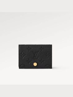 Gender: Women   Brand: LOUIS VUITTON   Product Name: Business Card Holder Monogram Embossed Leather Black   Bags Alora Code: 86354156   Color: black   Composition: Cowhide Leather   Origin: France   Features:  Flap Fold 1 Card Slot    Designer Style ID M58456 Black Business Card, Leather Card Wallet, Business Card Holder, Cross Bag, Black Business, Black Leather Bags, Timeless Handbag, Business Card Holders, Designer Style