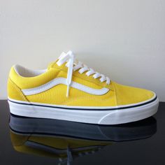 Vans Men's Old Skool Suede / Canvas Sneaker In Amazing Cyber Yellow / True White ~ Vans Iconic Side Stripe, Is A Low Top Lace-Up Featuring Sturdy Canvas And Suede Uppers, Re-Enforced Toecaps To Withstand Repeated Wear, Padded Collars For Support And Flexibility, And Vans Signature Rubber Waffle Outsoles :) Retail Market: $75 Style: Unisex Condition: Brand New With Tag & Original Shoe Box Men's Size: 9 Yellow Casual Canvas Shoes For Streetwear, Casual Yellow Canvas Shoes For Streetwear, Yellow Low-top Canvas Shoes For Streetwear, Yellow Canvas Shoes For Spring Streetwear, Vans Old Skool Gray, Vans Chukka Low, Vans Yellow, Vans Suede, Tie Dye Shoes