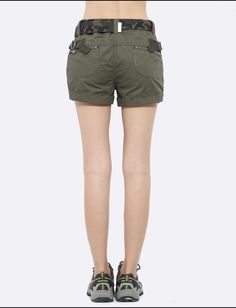 Loose Pockets Zipper Military Army Green Shorts - Uniqistic.com Trendy Green Bottoms With Zipper Closure, Spring Bottoms With Side Zipper In Short Length, Summer Cotton Bottoms With Zip Fly, High Waist Shorts With Zip Fly For Summer, High Waist Summer Shorts With Zip Fly, Fitted Shorts With Zipper Closure For Summer, Spring Shorts With Side Zipper, Fitted Summer Shorts With Zipper Closure, Summer Cotton Bottoms With Zipper Closure