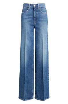 PAIGE Sasha High Waist Wide Leg Jeans | Nordstrom Styling Wide Leg Jeans, How To Style Wide Leg Jeans, Moda Over 40, French Minimalist, Curated Fashion, Style Wide Leg Jeans, Wide Leg Jeans Outfit, Stile Boho Chic, High Waist Wide Leg Jeans