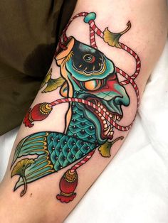 japanese tattoo designs Neo Traditional Asian Tattoo, Neo Traditional Tattoos Japanese, Japanese New School Tattoo, Koinobori Tattoo, Japanese Neo Traditional Tattoo, Neo Japanese Tattoo Designs, Neo Traditional Japanese Tattoo, Japanese Traditional Tattoo Flash, Japanese Koi Fish Tattoo Design