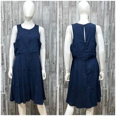 Banana Republic Chambray Indigo Dress Nwt [B36]. Size 12. Dark Wash Sleeveless Denim Dress With Keyhole Opening In Back. Approx 40” Long, 19” Armpit To Armpit, 18” Across Waist, 24” Across Hips. Brand New, Never Worn, Tags Attached. Item #B36 Sleeveless Denim Blue Beach Dress, Sleeveless Denim Blue Dress For Beach, Casual Beach Dress With Back Zipper, Sleeveless Indigo Denim Dress, Sleeveless Summer Denim Dress With Back Zipper, Dark Wash Sleeveless Fitted Midi Dress, Dark Wash Fitted Sleeveless Midi Dress, Fitted Sleeveless Dark Wash Midi Dress, Medium Wash Sleeveless Beach Dress